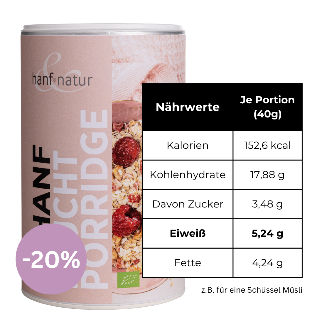 Frucht Hanf-Porridge 500g