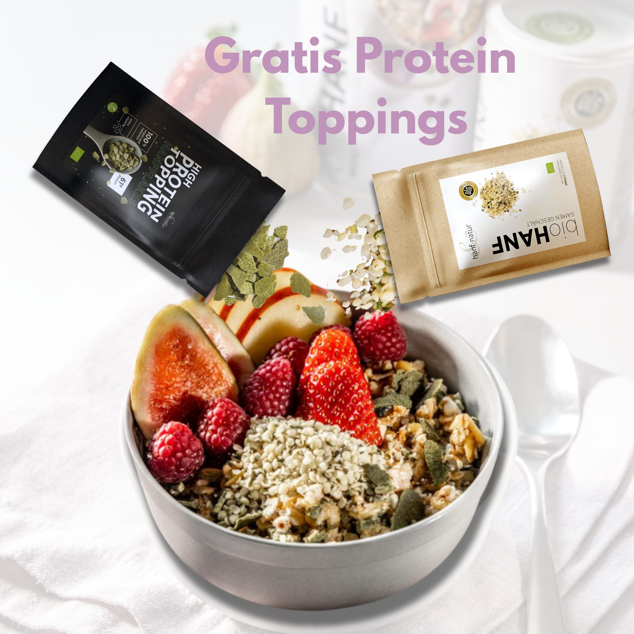 Hanf-Frühstück Probierpaket Hanf-Porridge & Müsli